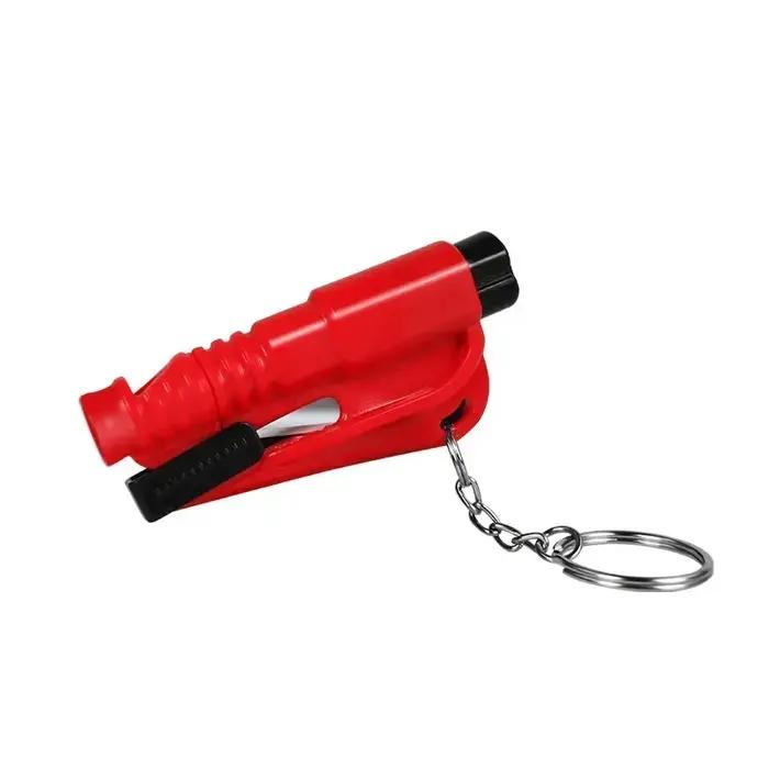 Marteau de sécurité avec sifflet de sauvetage, outil d'évacuation de voiture, coupe-ceinture de sécurité brise-vitre 2 en 1, outil d'évacuation d'urgence Compact pour voiture