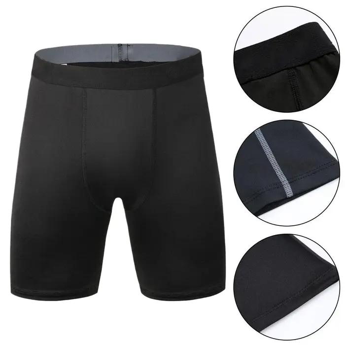 Leggings de sport pour hommes, pantalons de Compression, short quart de basket-ball, séchage rapide,