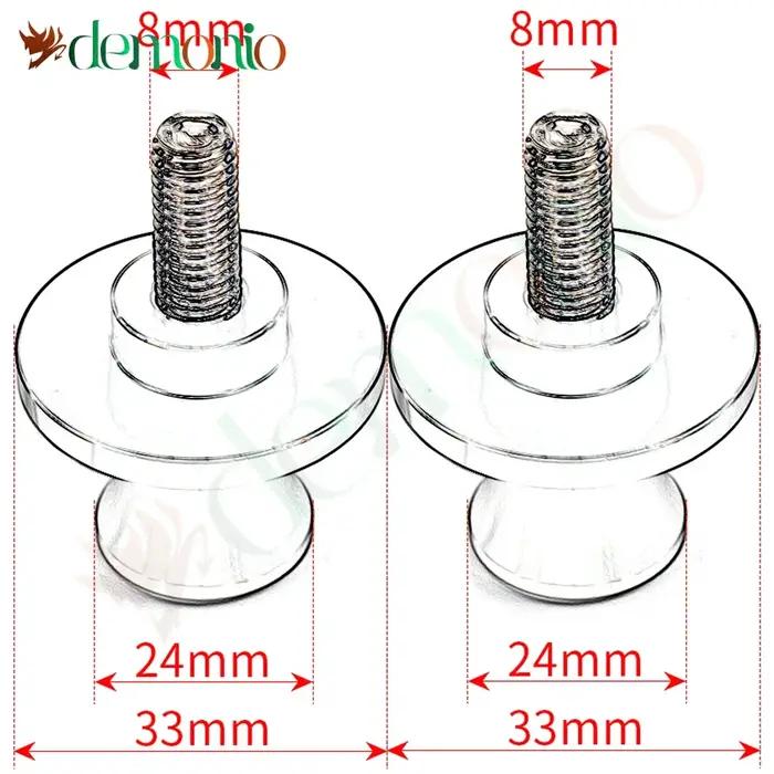 Vis de supports de moto, bobines de bras oscillant, accessoires coulissants 8MM pour HONDA CB250R CB
