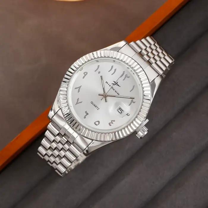 Montre homme luxe casual sport avec date - Bracelet acier inoxydable quartz haut de gamme pour homme