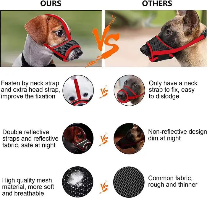 Muselière pour chien respirante en maille