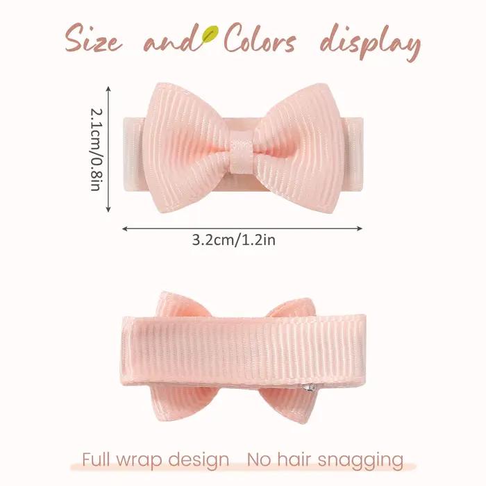 Bébé arcs 100 pièces 1.2 ''ruban cheveux arcs Clips pour bébé filles couleur bonbon nœud papillon ép