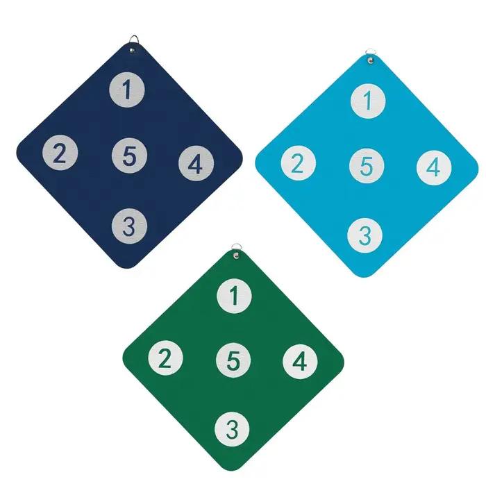 Cible d'escrime avec cinq jeux en cuir PU
