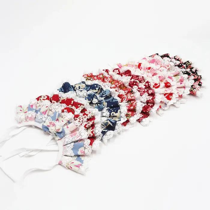 Bandana réglable en coton de Style japonais pour chien