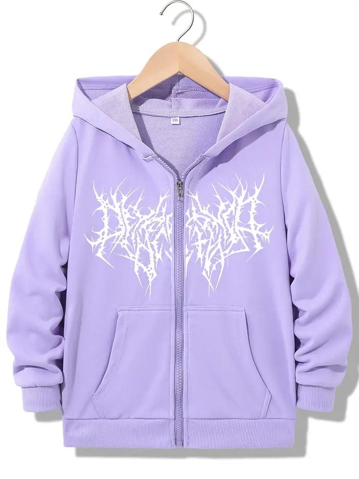 Sweat à capuche zippé streetwear tendance, style HIP HOP décontracté, pour garçons et filles, Y2k, p