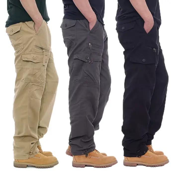 Pantalon cargo 100% coton élastique multi-poches chasse randonnée montagne homme 2025