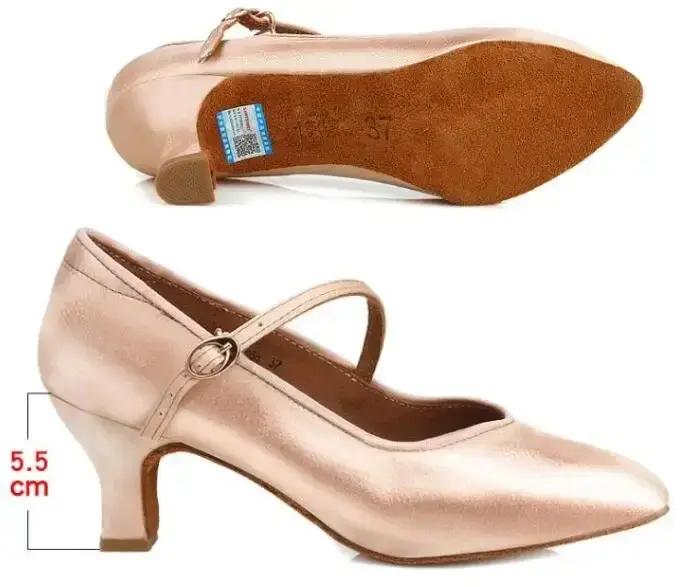 Chaussures de danse standard en satin pour femmes