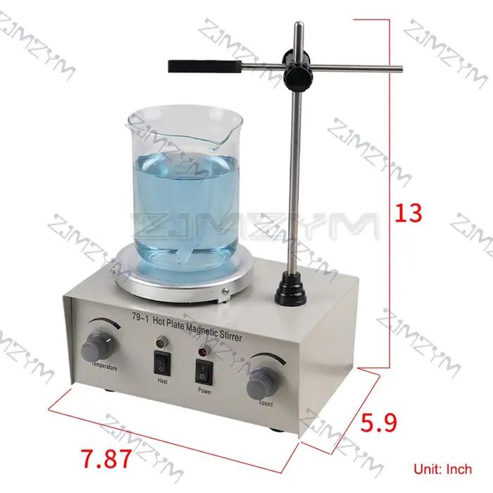 110/220V chauffage agitateur magnétique 79-1 laboratoire chauffage double contrôle mélangeur pour l'