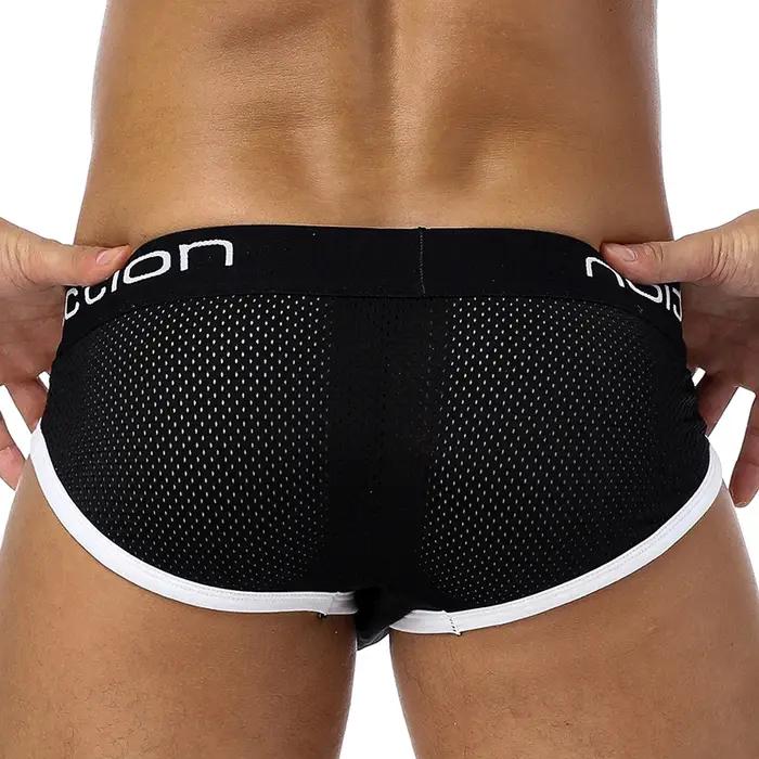 Qucik-Dry-Sous-vêtements en maille pour hommes, slips sexy, slips respirants pour hommes, culottes masculines, slips, 3 couleurs, BSKnit, marque