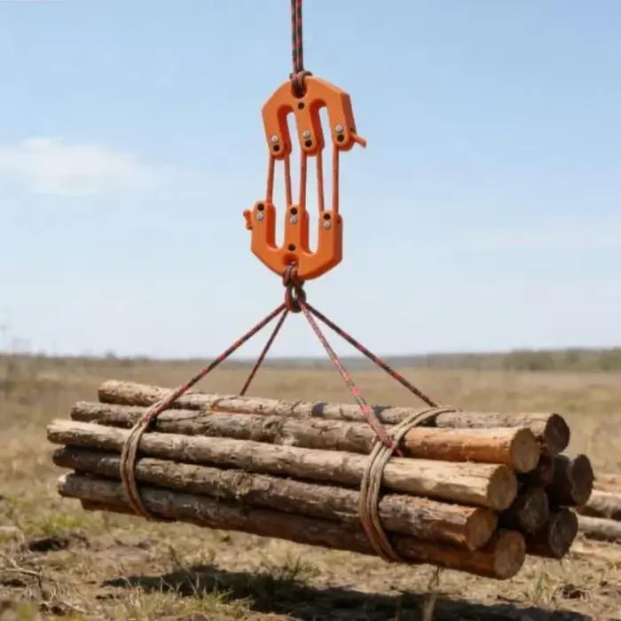 Système de poulies de levage portable résistant aux intempéries pour la chasse tirage dressage sur le terrain camping et randonnée
