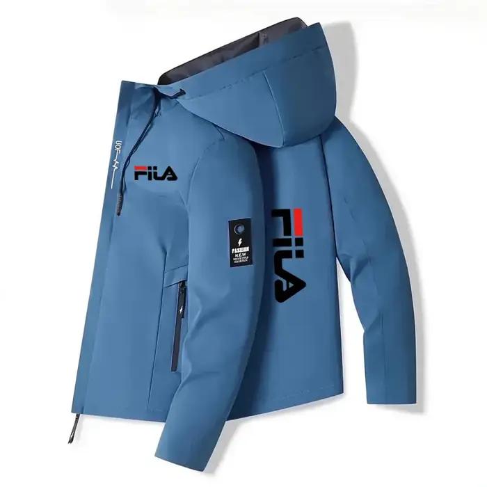 Veste de sport de loisirs d'extérieur à capuche à manches longues avec fermeture éclair, coupe-vent