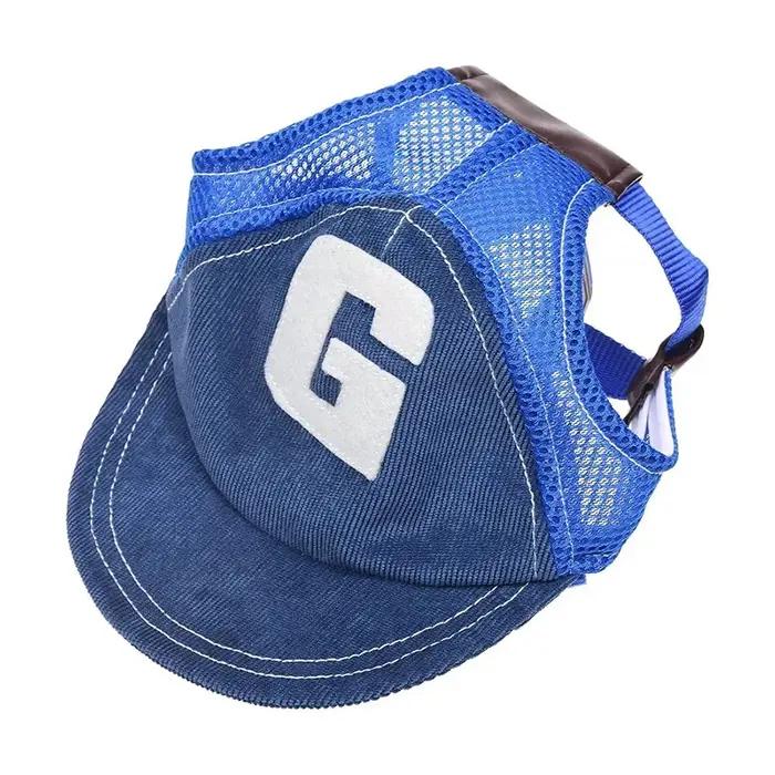 Casquette pour chien avec trous pour les oreilles, réglable, casquette de baseball à visière pour ch