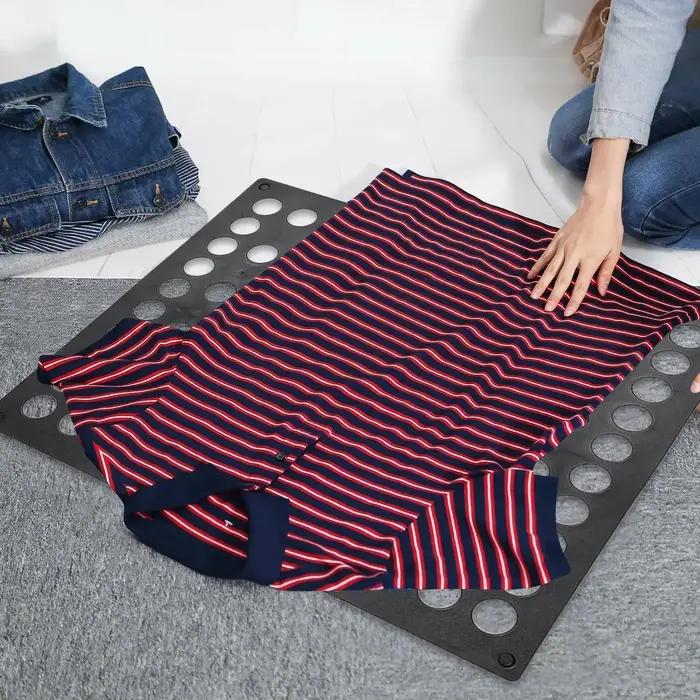 Planche à plier les vêtements robuste en plastique pour adultes et enfants, guide de pliage facile, rangement intelligent, usage domestique, voyage, étudiant