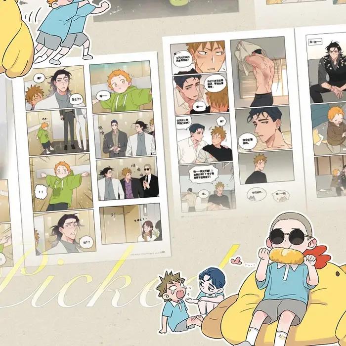 Le loup qui a ramené le tome 4 du manga de MAO, Le Roi Loup et la Petite Pomme, Livres BL Manga, Carte postale, Papier coloré, Cadeau