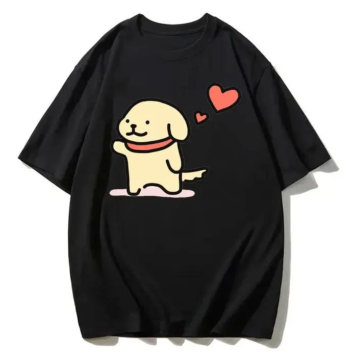 T-shirt graphique unisexe pour couple de chiens maltais