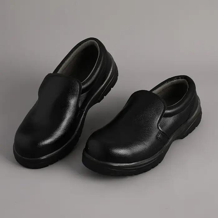 Chaussures de sécurité antistatiques blanches pour hommes embout en acier protection contre les chocs et la compression pour soudure et transformation alimentaire