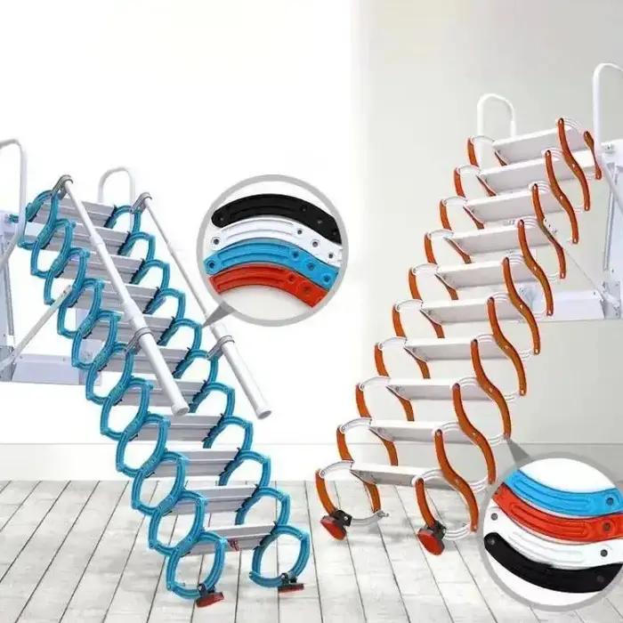 Échelle télescopique murale extérieure en acier au carbone, échelles de levage pour la maison, escal