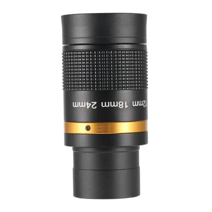 Accessoire télescope oculaire zoom 8-24mm métal continu - Lentille verre optique film vert large bande manuel