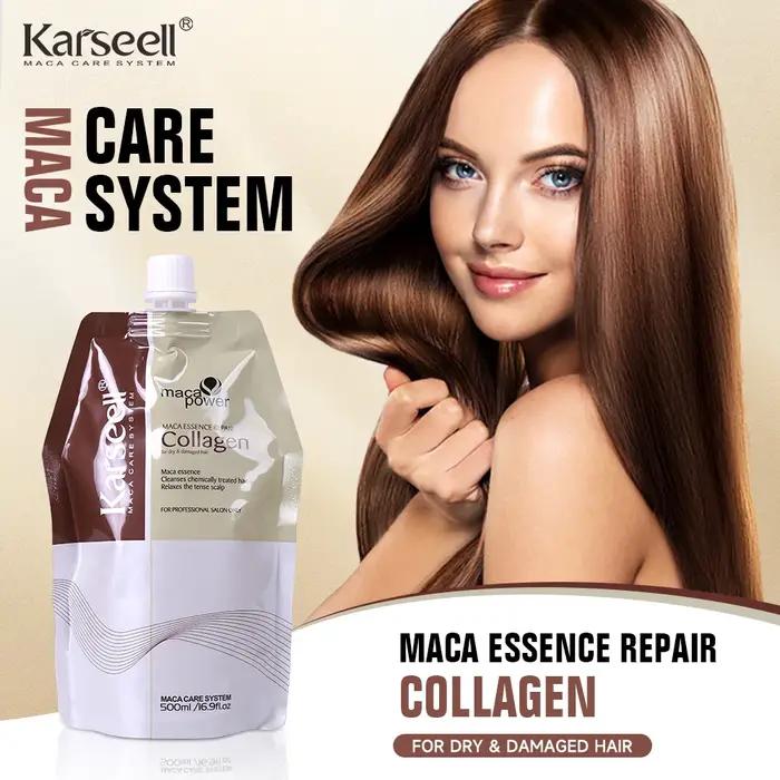 Karseell 500ml masque capillaire à la kératine traitement capillaire au collagène réparations en pro