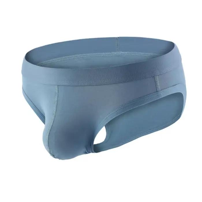 Sous-vetements sexy pour hommes slips en coton spandex taille basse pochette convexe design moderne pour homme occasions spéciales cadeau romantique