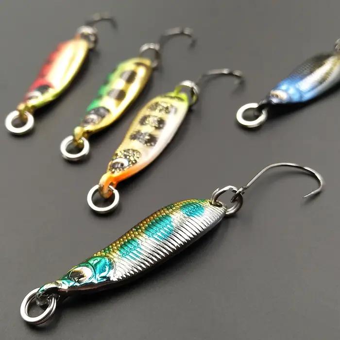 Lunker cuillère 2g 3.5g 5g pêche appât dur leurres ruisseau de rivière bar d'eau douce brochet truite