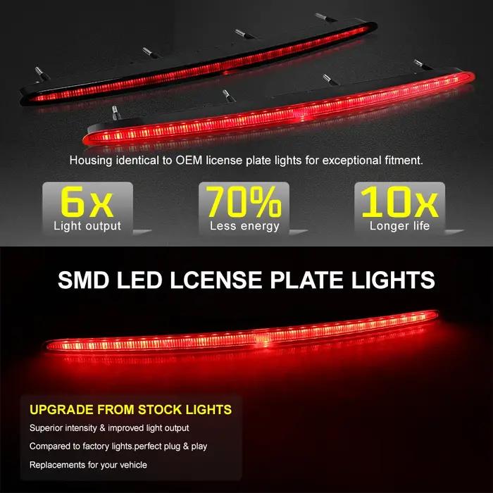 Pour BMW série 1 128i 135i M E82 E88 2007-2013 lentille rouge fumée LED coffre arrière troisième feu