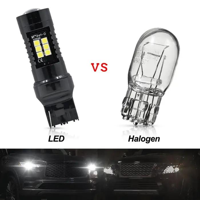 Ampoule de phare LED W21W T20 7440, 2 pièces, pour VW Polo 2014 2015 – 2023 Mk5 Gti TSI Hatch 6C DRL