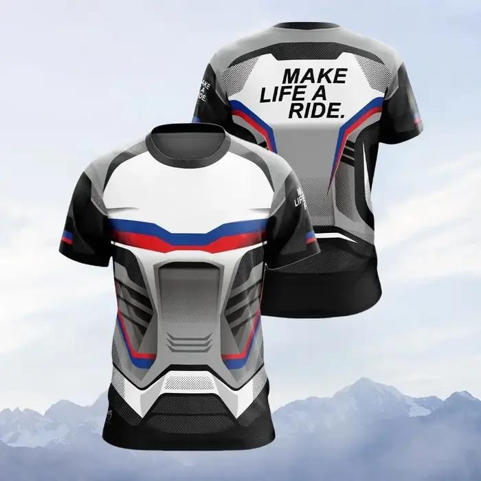 Nouveau Motorrad pour BMW T-Shirt ADVENTURE Racing Team Motorsport moto chemise sport voyage hommes