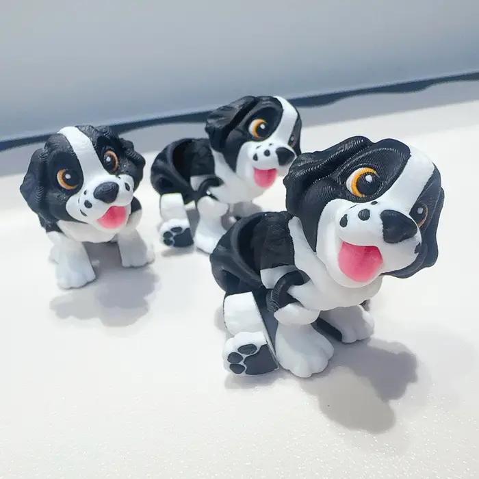 Modèle d'épagneul Springer mignon et idiot imprimé en 3d