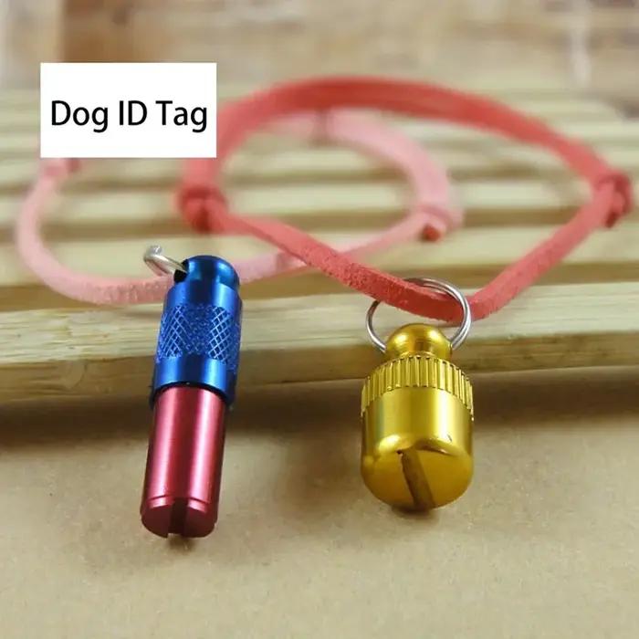 Étiquette d'Identification en Métal Argenté pour Chien et Chat