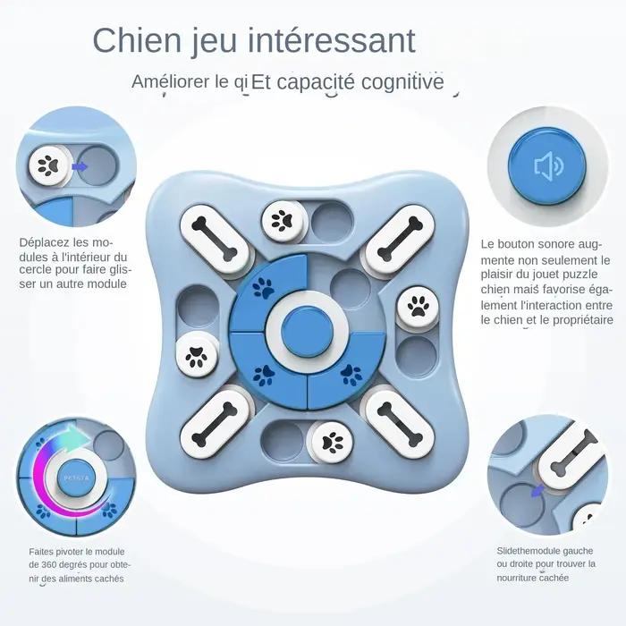 Jouets pour chiens mangeoire lente interactive augmenter chiot IQ distributeur de nourriture manger