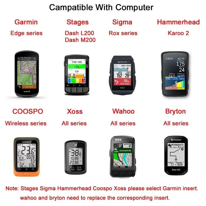 Support de montage combiné Gopro pour vélo avant, pour Garmin Wahoo Bryton Stages Campatible avec gu