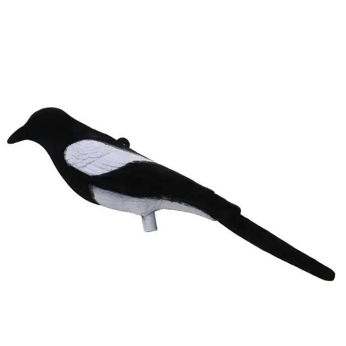 Leurre pie complète taille réelle pour piège Larsen - Appât chasse oiseaux - Décoration jardin