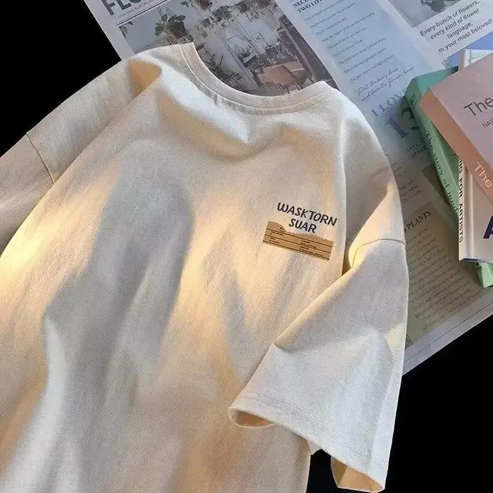 T-shirt homme style coréen décontracté impression haute qualité pour toutes les saisons occasions spéciales