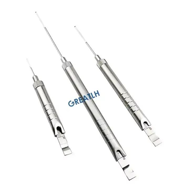 Jauge de profondeur 0mm à 30mm /60mm/40mm/90mm, Instruments chirurgicaux vétérinaires orthopédiques