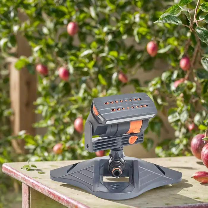 Arroseur oscillant automatique pour jardin réglable avec 4 modes de pulvérisation pour pelouse et parcs de fleurs et plantes