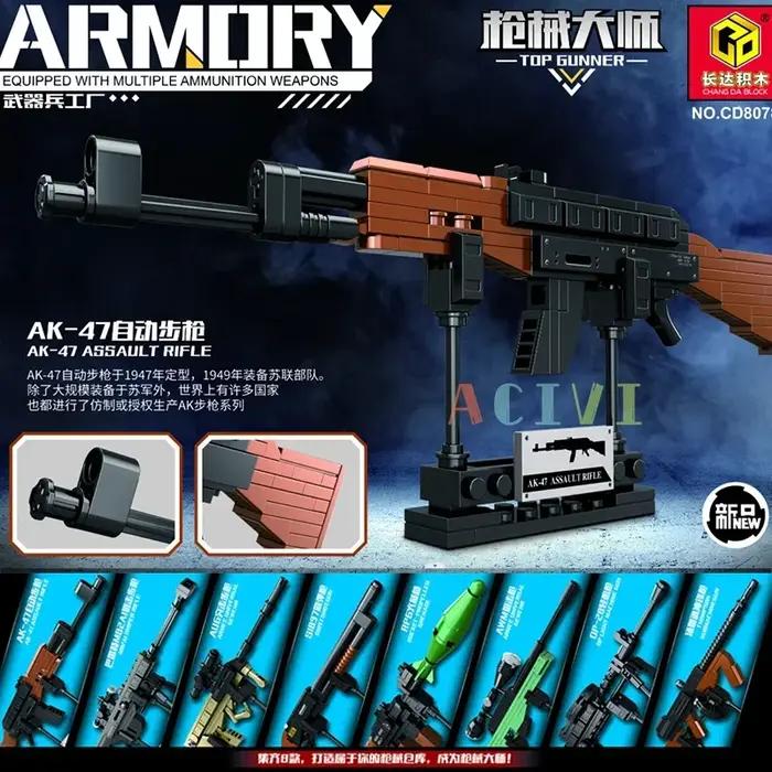 Blocs de construction d'armes tactiques militaire en plastique pour bureau collection originale occassions spéciales