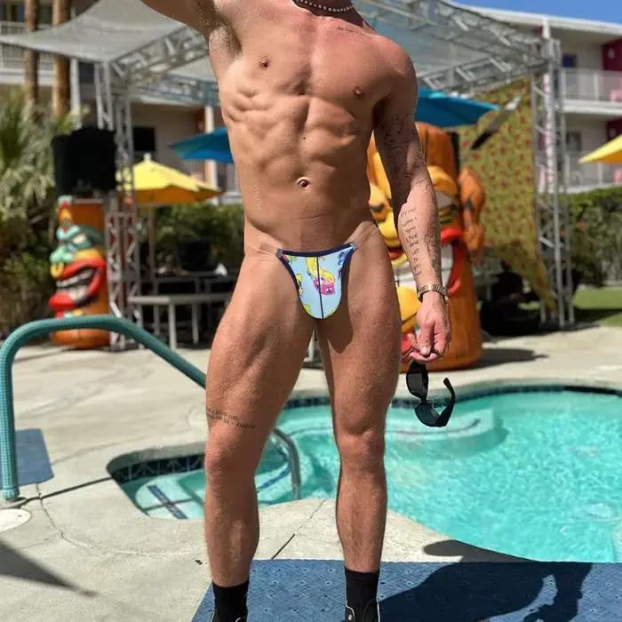 Caleçons imprimés de dessins animés amusants pour hommes sous-vêtements confortables en nylon et coton ajustés pour homme occasions spéciales