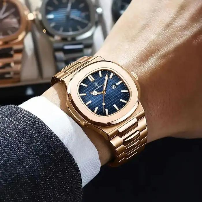 Montre homme POEDAGAR classique carrée étanche