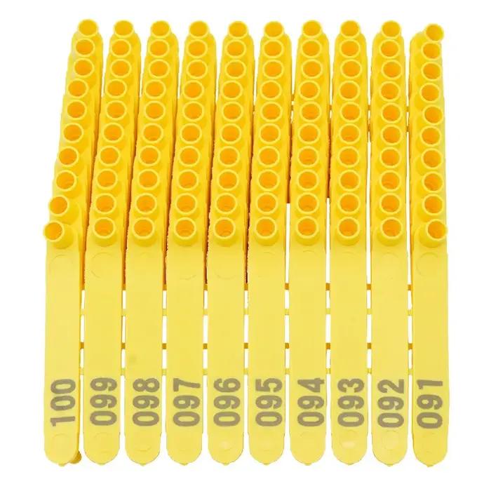 Étiquettes d'oreille en nylon pour chiens et lapins, élégantes et pratiques pour l'identification des animaux de compagnie