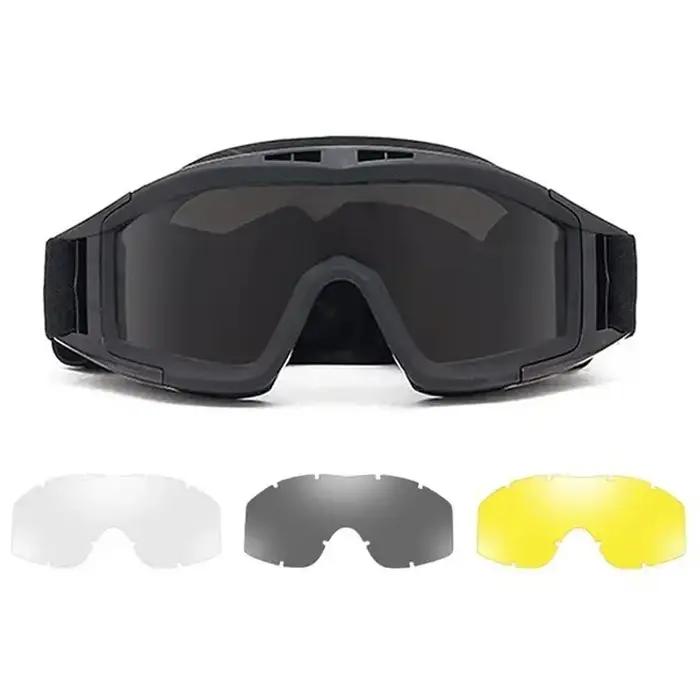 Lunettes tactiques anti-impact pour chasse paintball airsoft - Protection professionnelle CS