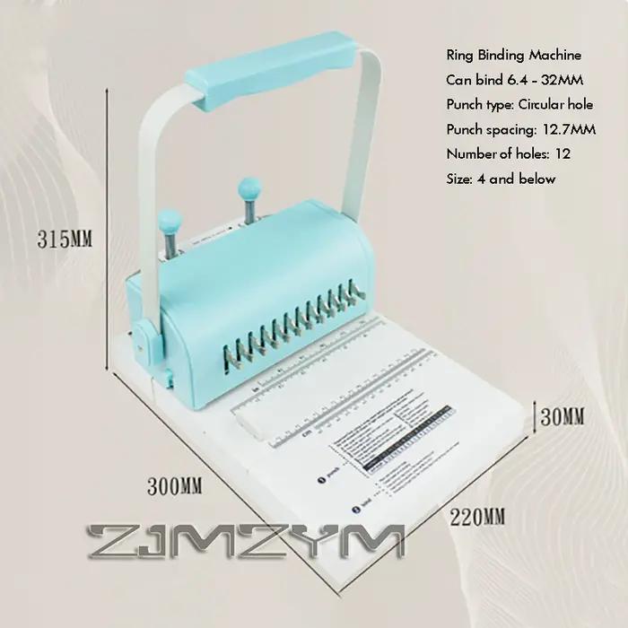 Machine à relier 2:1 à double spirale, perforation en une seule passe 20 pages, idéale pour la reliure de livres et de cahiers