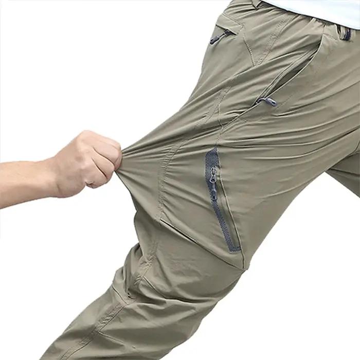 Pantalon élastique 4 côtés séchage rapide randonnée montagne homme femme été chasse léger