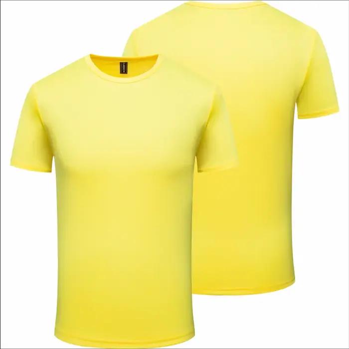 T-shirt à séchage rapide Logo personnalisé haut de sport respirant broderie