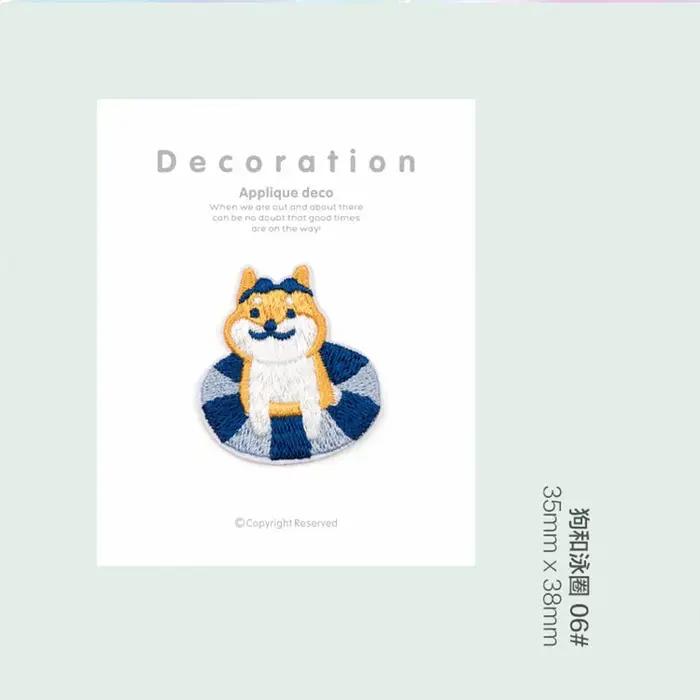 Patchs brodés d'animaux mignons pour vêtements, écusson à Coudre
