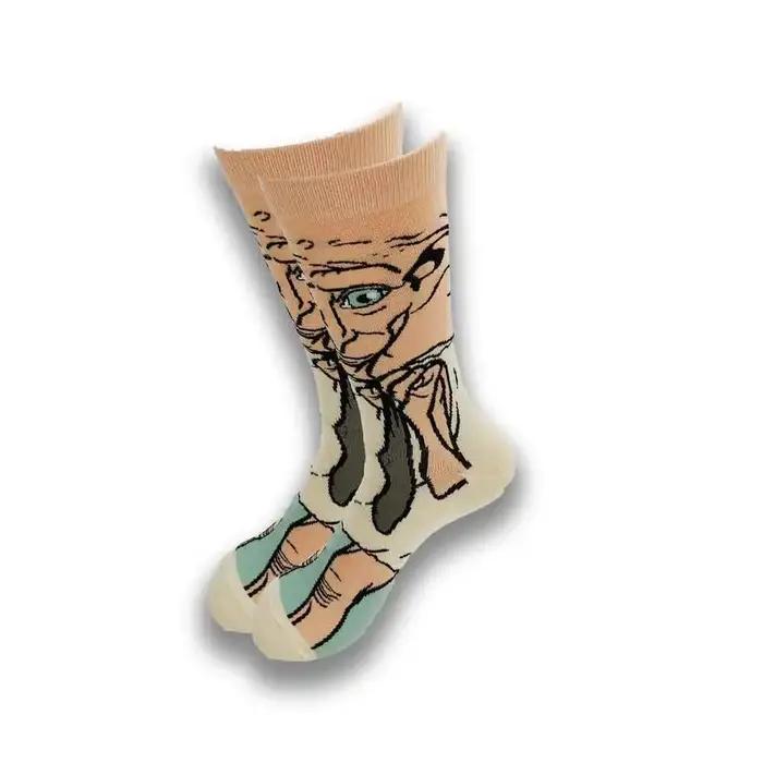 Chaussettes mode anime drôles hommes hip hop personnalité cartoons qualité couture