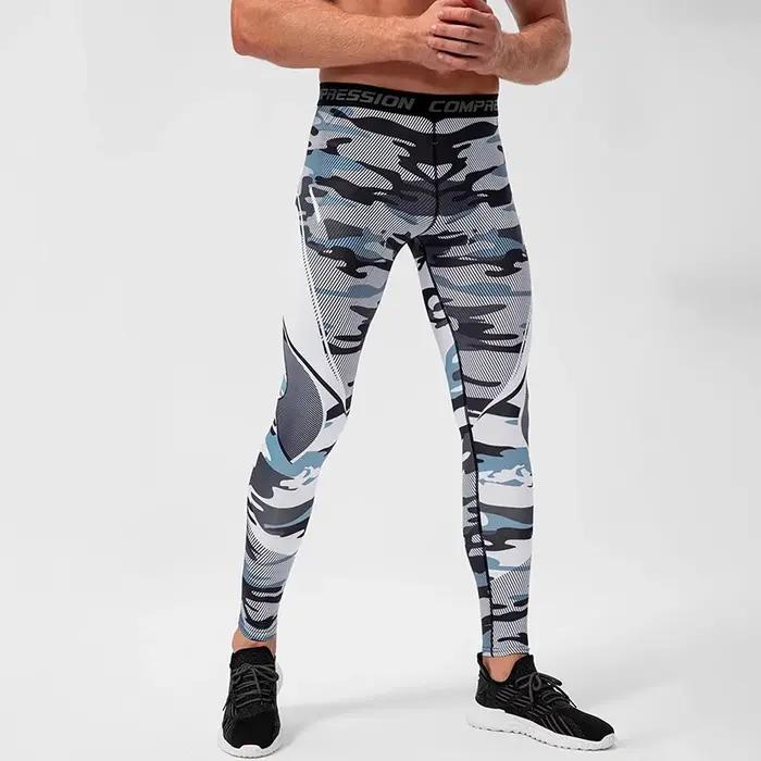 Pantalons de Compression pour hommes, vêtements de sport, Legging d'entraînement, pantalons slim, co
