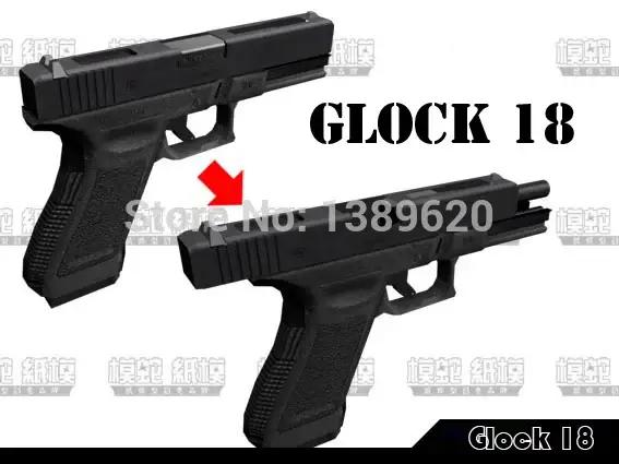 Pistolet artisanal en papier 1:1 G17/18 jouet de science-fiction et fantasy pour adultes occasions spéciales construction artisanale