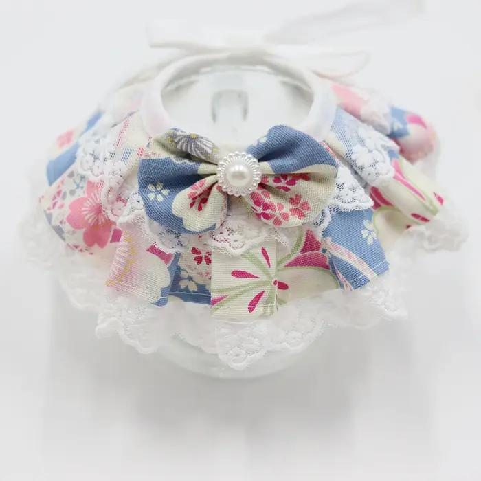 Bandana réglable en coton de Style japonais pour chien