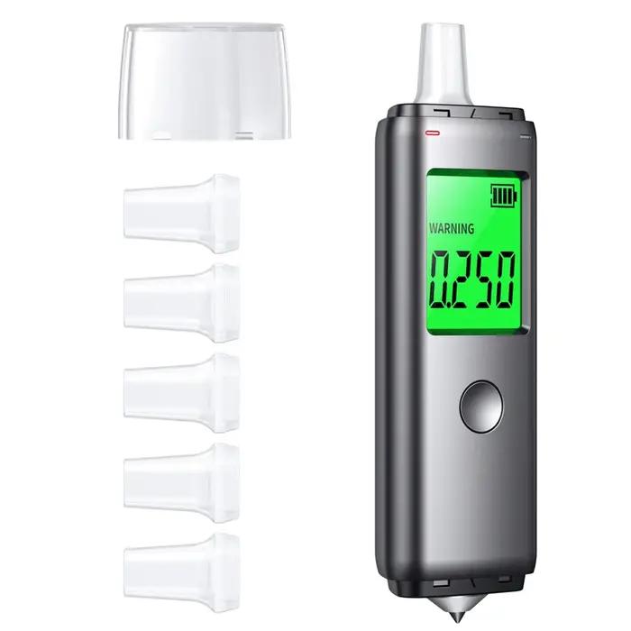 Alcootest rechargeable ZW | Précision de qualité professionnelle | Testeur d'alcoolémie portable pour usage personne